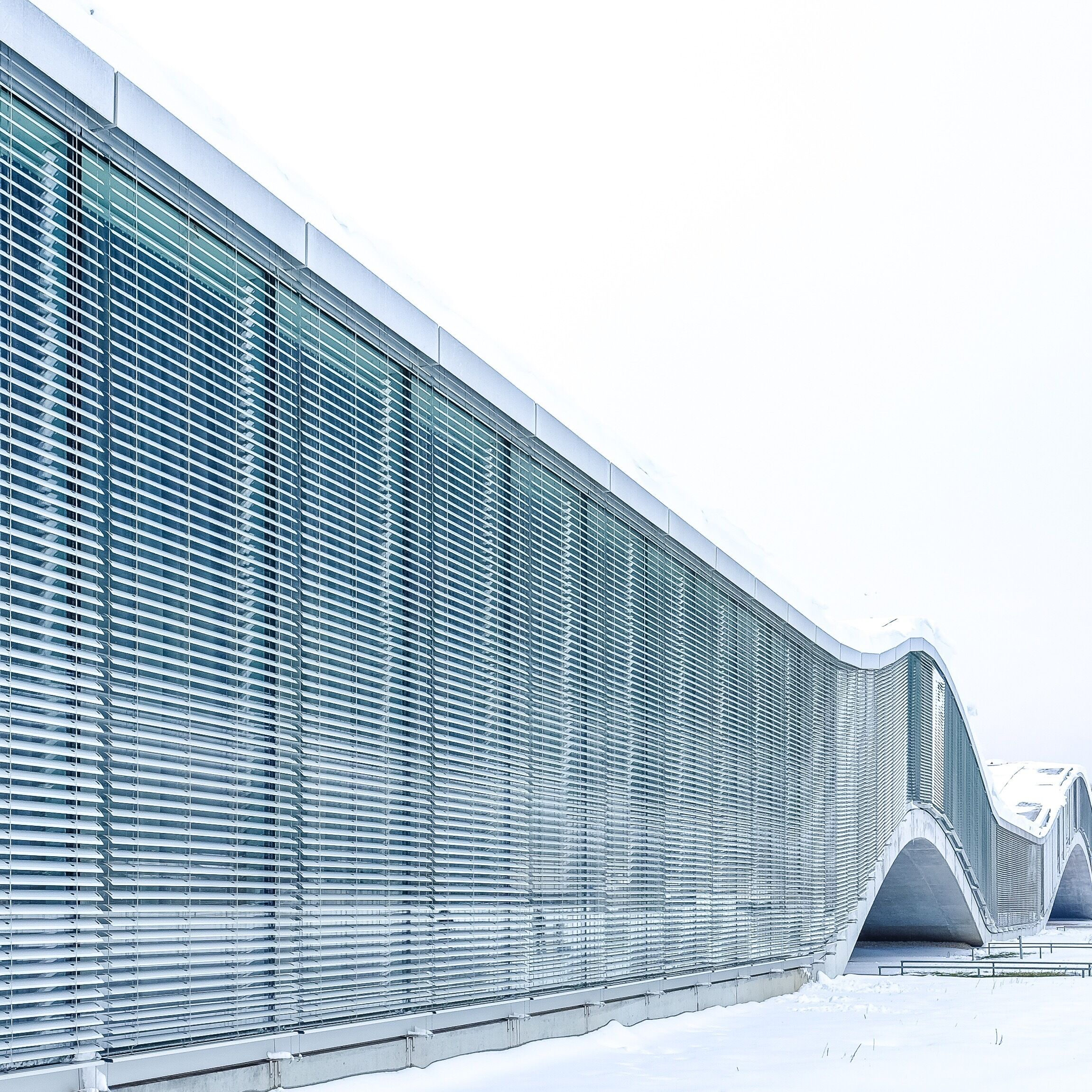 Beautiful architecture on the EPFL campus near Lausanne