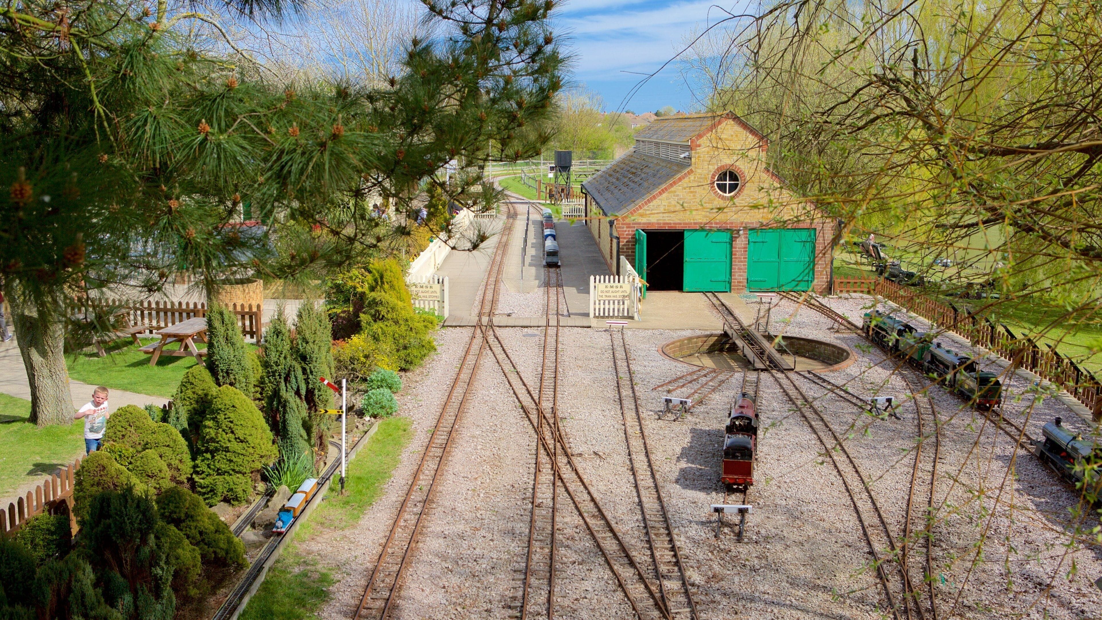 Eastbourne Miniature Steam Railway Adventure Park featuring railway items and a park