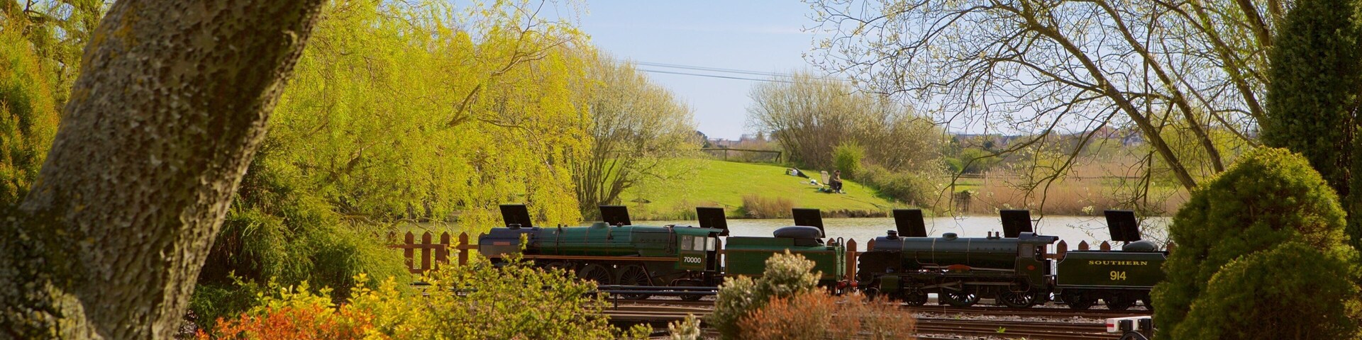 Eastbourne Miniature Steam Railway Adventure Park which includes railway items and a park