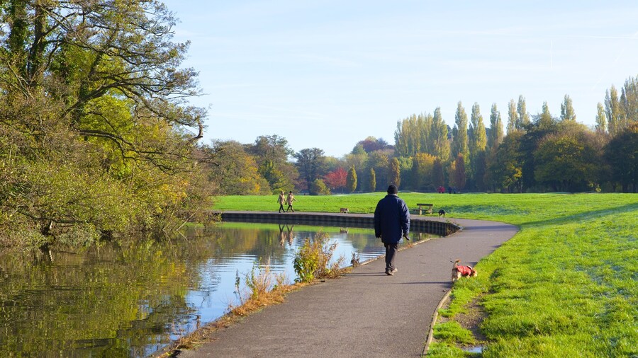 Riverside Park qui includes parc et mare aussi bien que homme
