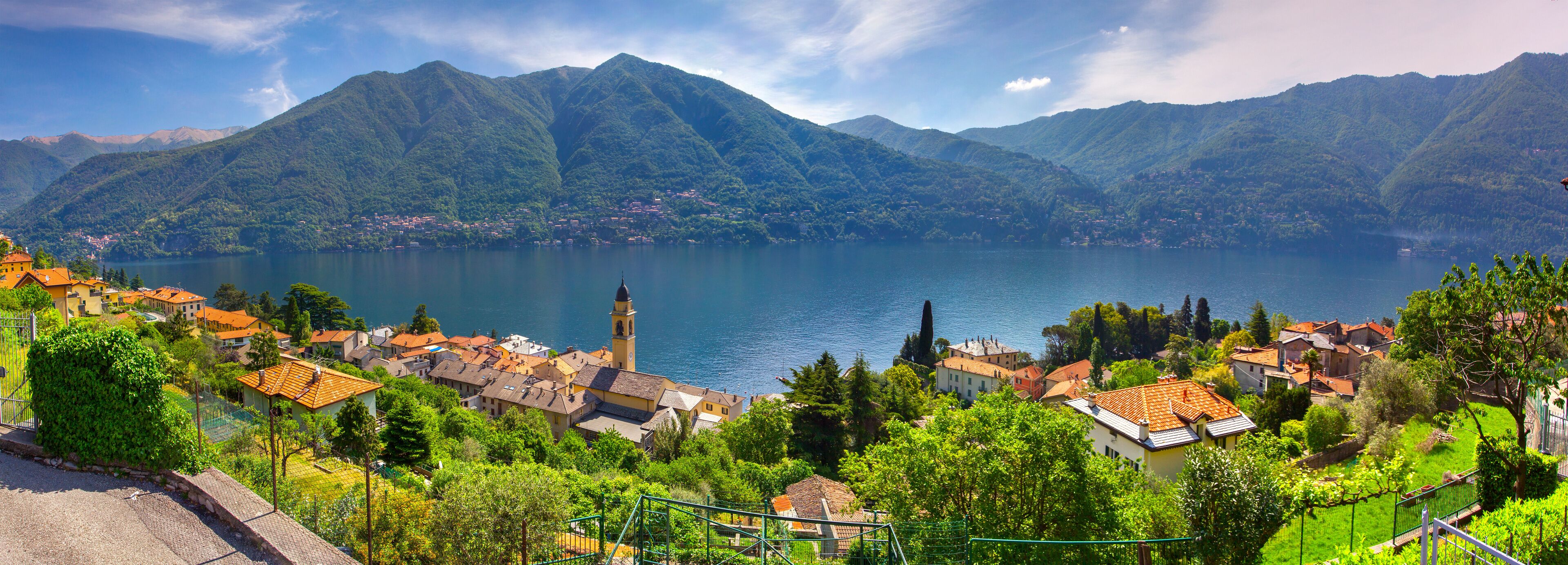 View from the town of Carate Urio