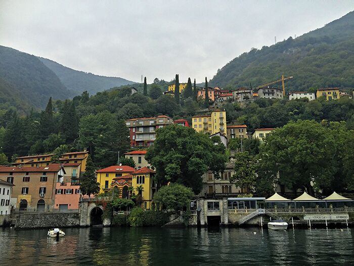 Great views from the slow boat on lake Como, Italy. 
Read more on: http://www.travelwithallsenses.com