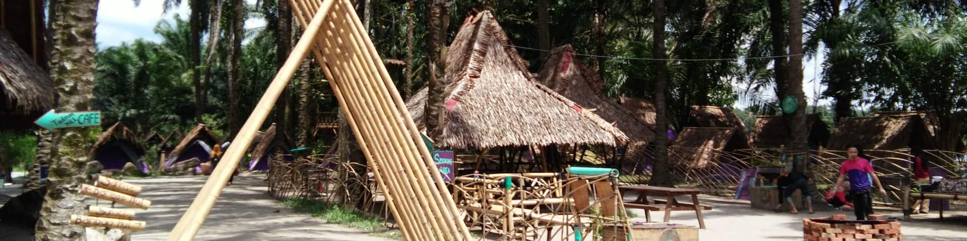 The entrance to Tadom Bamboo Camp, the camping part of Tadom Hill Resorts.