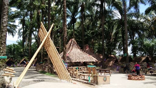 The entrance to Tadom Bamboo Camp, the camping part of Tadom Hill Resorts.