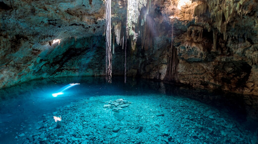 blue cenotes near Cuzama, Mexico
