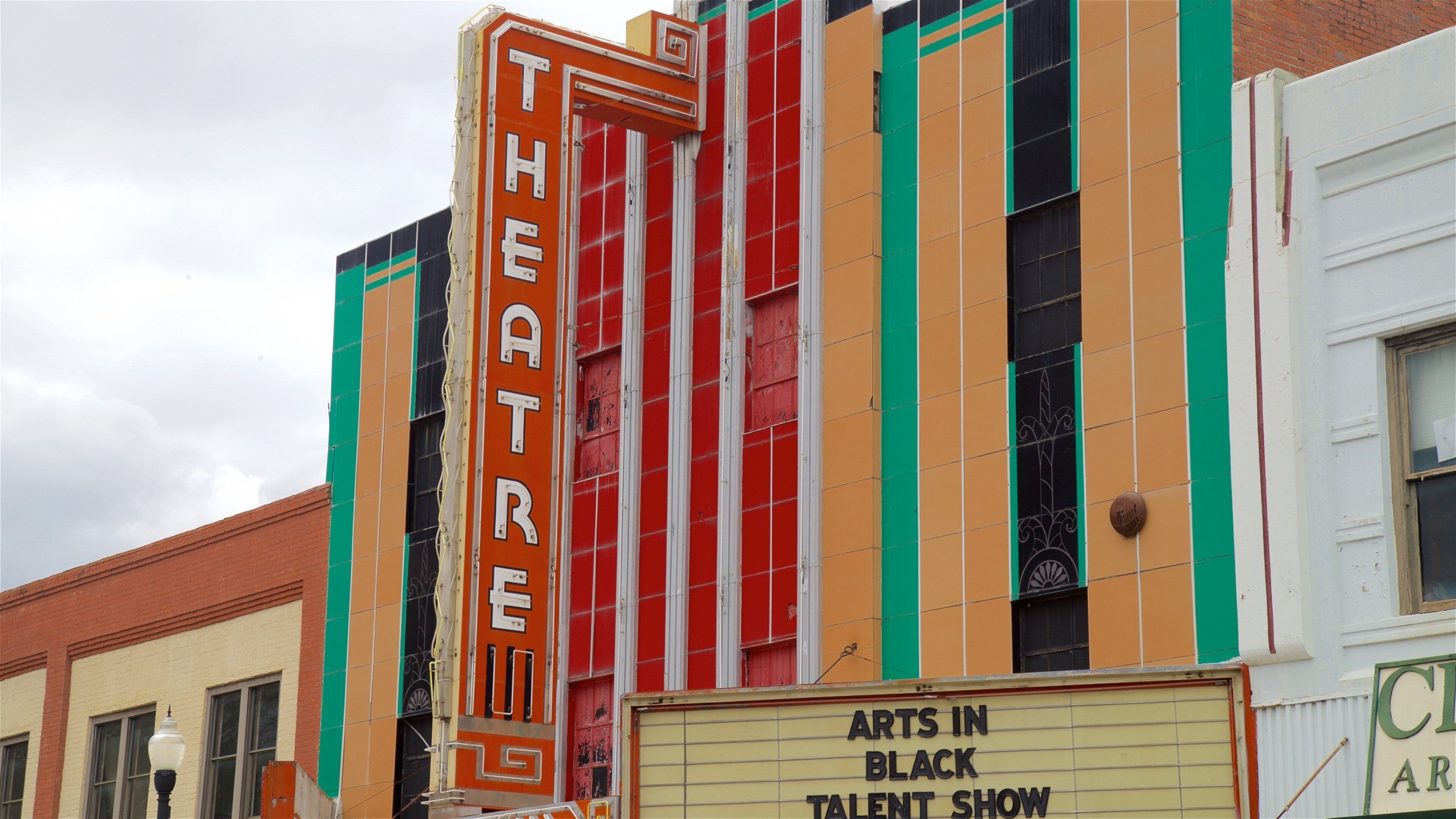Tift Theatre featuring signage