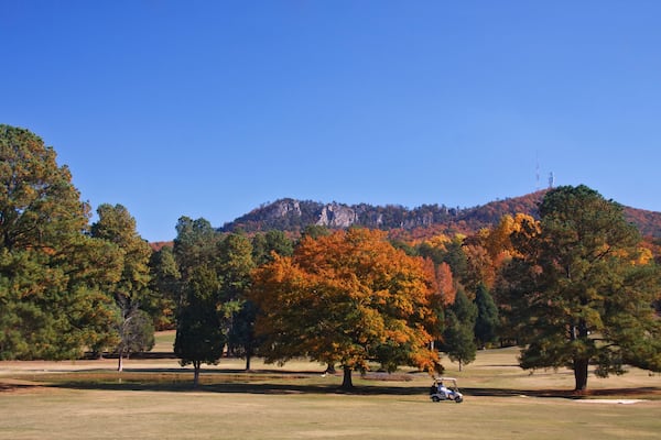 Crowders Mountain Golf Course in North Carolina during the Fall