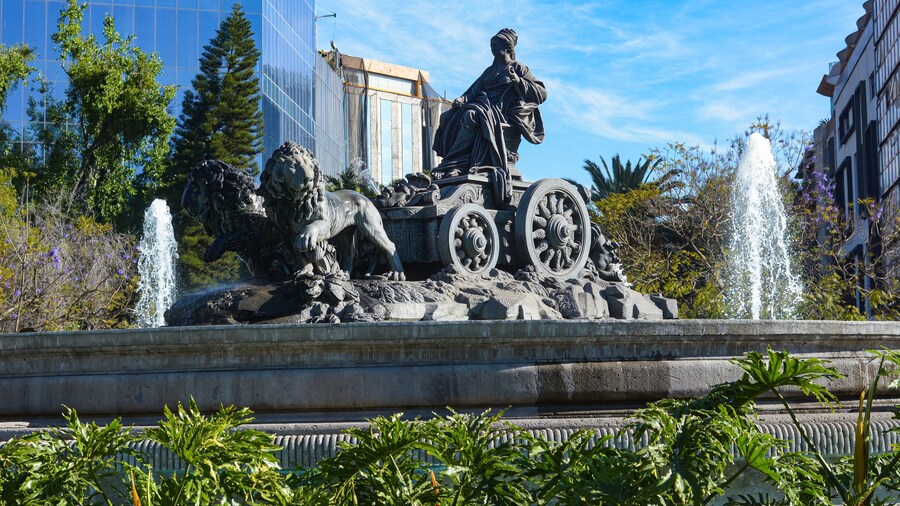 The Cibeles fountain in Mexico City is an exact replica of the Cibeles fountain that is located in the Plaza de Cibeles in Madrid, Spain