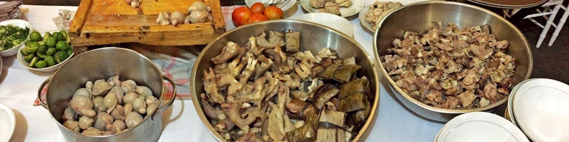 Goat balls & feet soup. A local delicacy in this city.