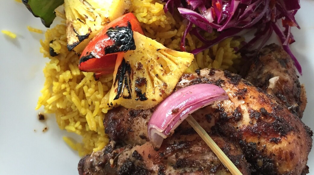 Jerk chicken. Very delish!