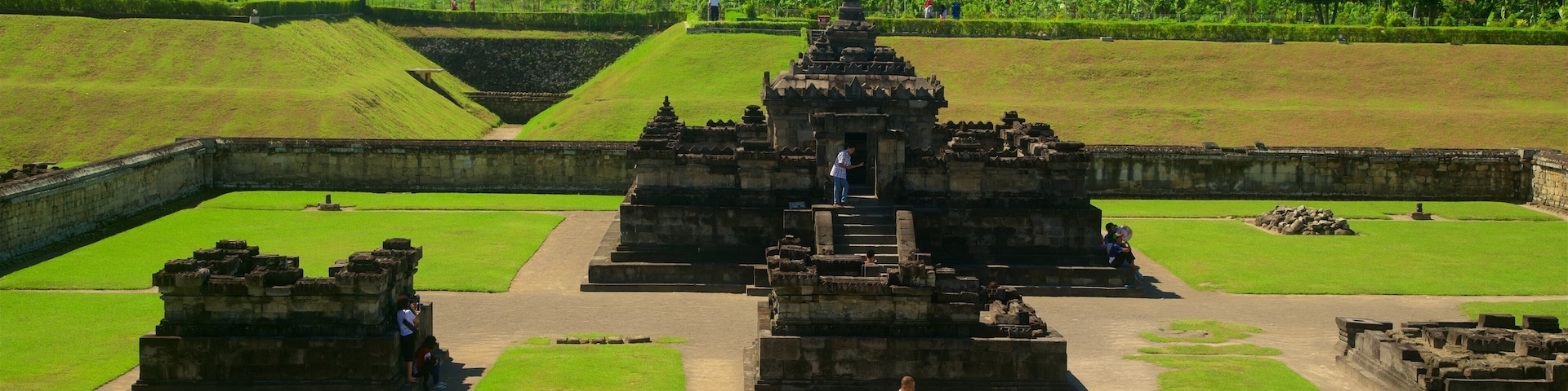 Kalasan featuring heritage architecture, a park and a temple or place of worship