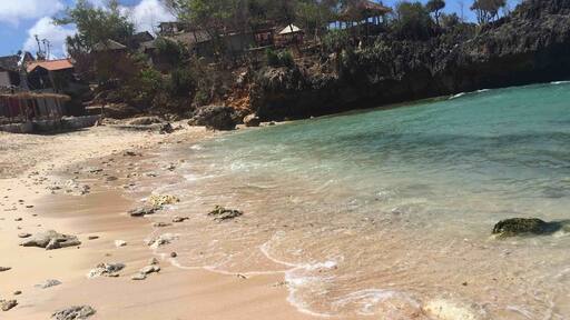 just walk with your bare foot and feels the massage from shells :)))