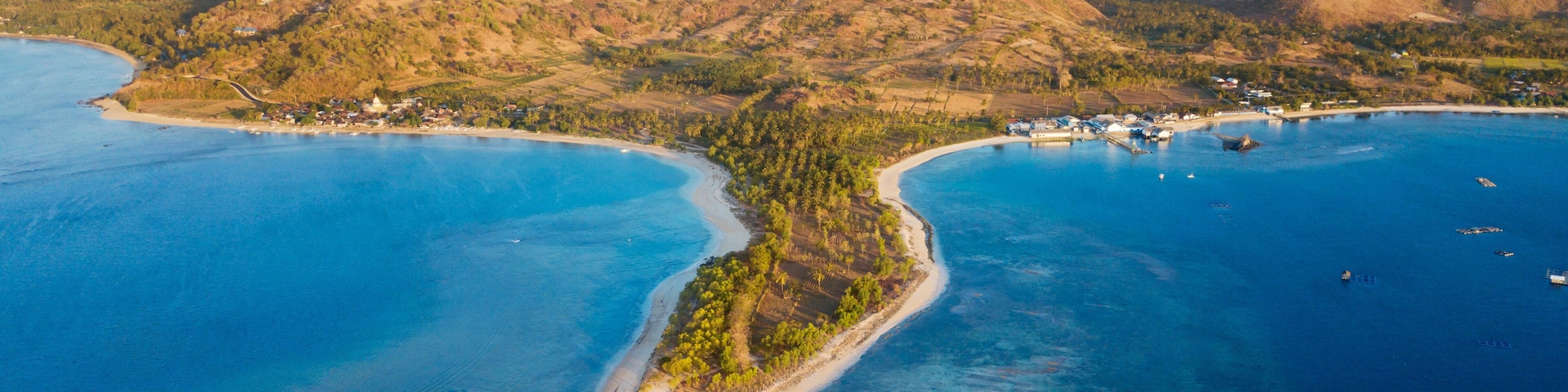 Beautiful Elak-Elak beach with turquoise water