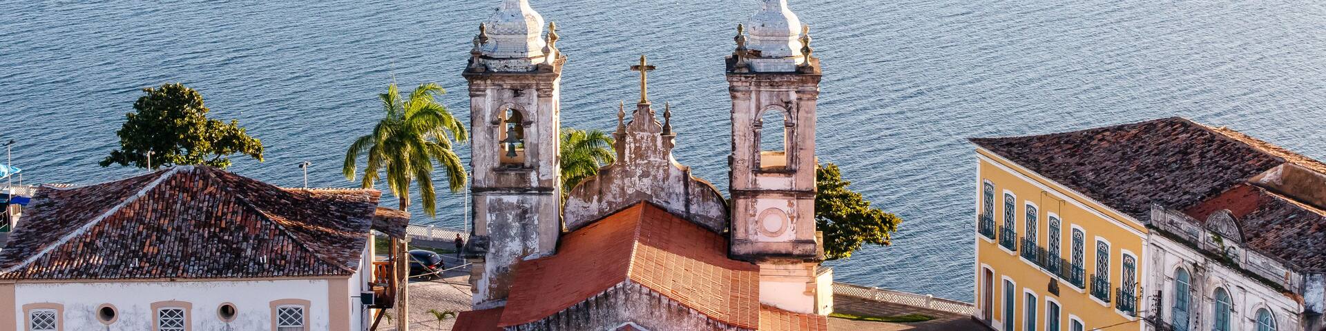 Church from Sao Francisco reaver Penedo Alagoas Brazil