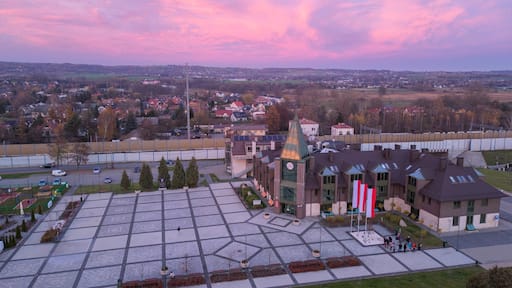 Rynek w Zabierzowie, Urząd Gminy, Zabierzów, Kraków, Polska, Gmina Zabierzów 11.11.2022 Main Market in Zabierzow Cracow