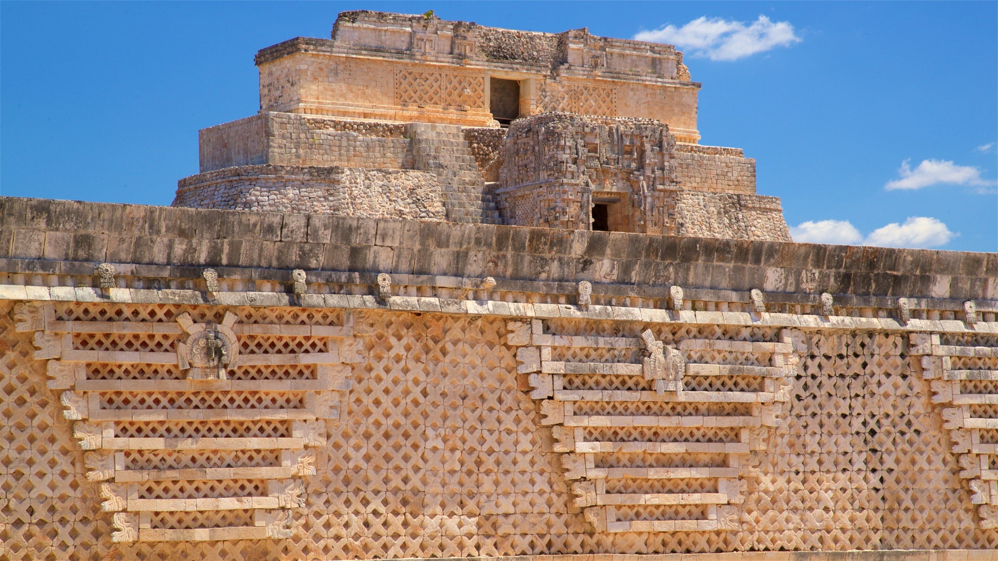 Uxmal Archaeological Site featuring heritage architecture