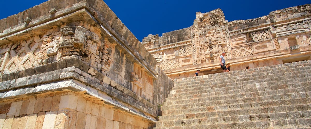 Uxmal Archaeological Site featuring heritage elements