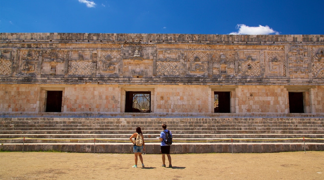 Uxmal Archaeological Site which includes heritage elements as well as a couple