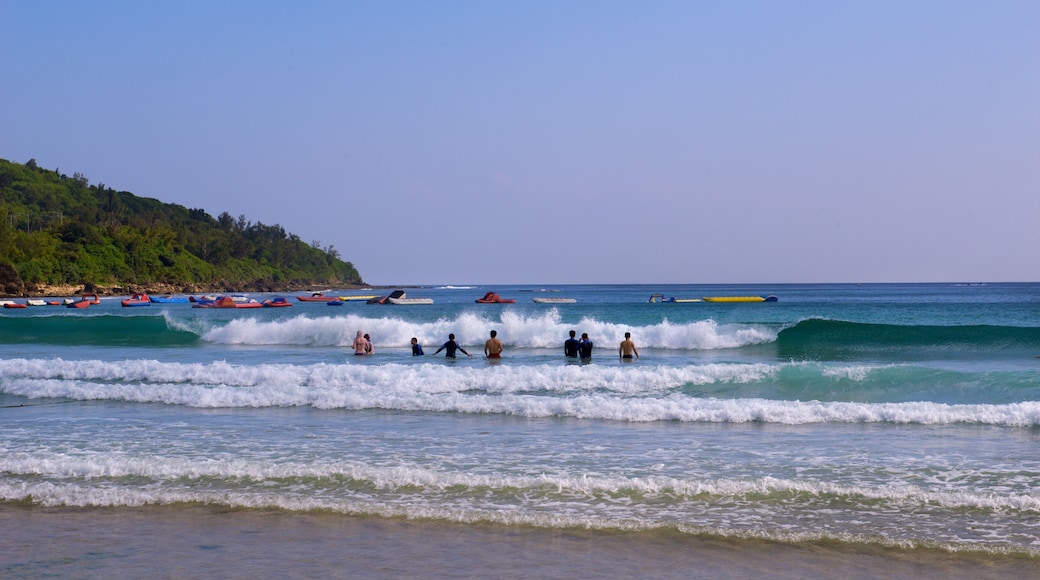 Nan Wan Beach featuring waves and a beach