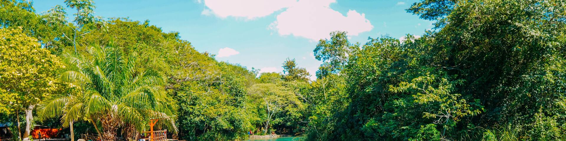 Partial view of the Formoso River, in the municipal resort, in Bonito, in Mato Grosso do Sul. The city is one of the main ecotourism destinations in Brazil