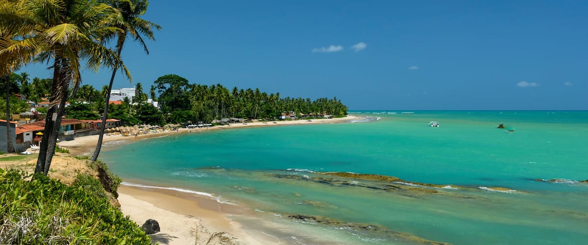 Japaratinga Beach, Alagoas, Brazil on February 10, 2022. Northeast Brazil.