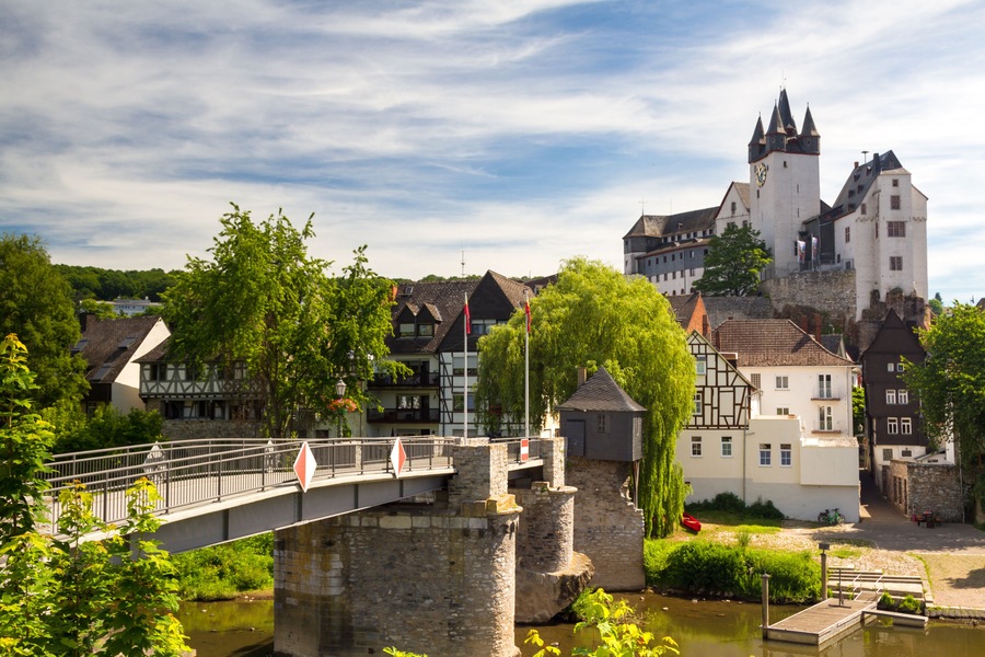 Castle Diez above the river Lahn, Rhineland-Palatine, Germany; Shutterstock ID 660643354; Purchase Order: -