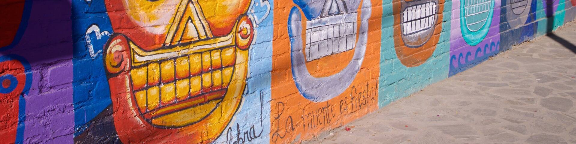 Prof. Nestor Agundez Martinez Cultural Center which includes outdoor art