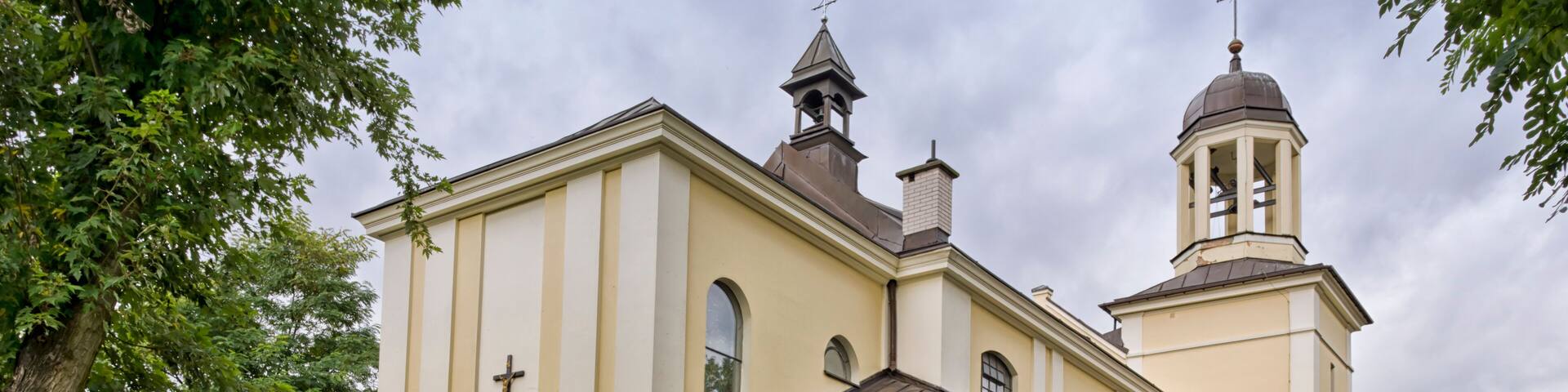 Catholic church in Wawer, Warsaw, Poland.