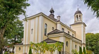 Catholic church in Wawer, Warsaw, Poland.
