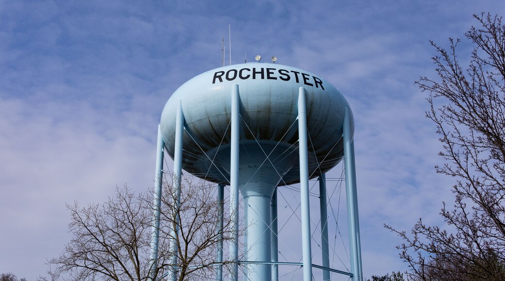 Water tower in Rochester Michigan