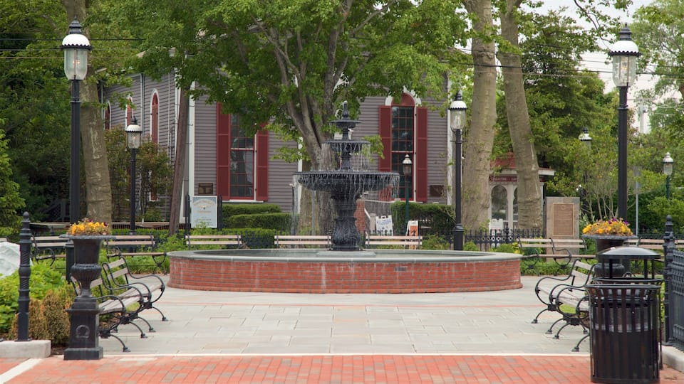 Washington Street Mall showing a fountain and a park