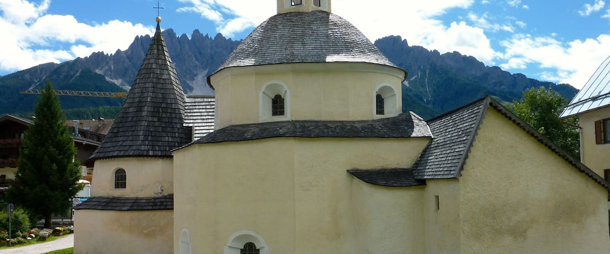 The church of innichen (San Candido) in the pustertal in the North of Italy