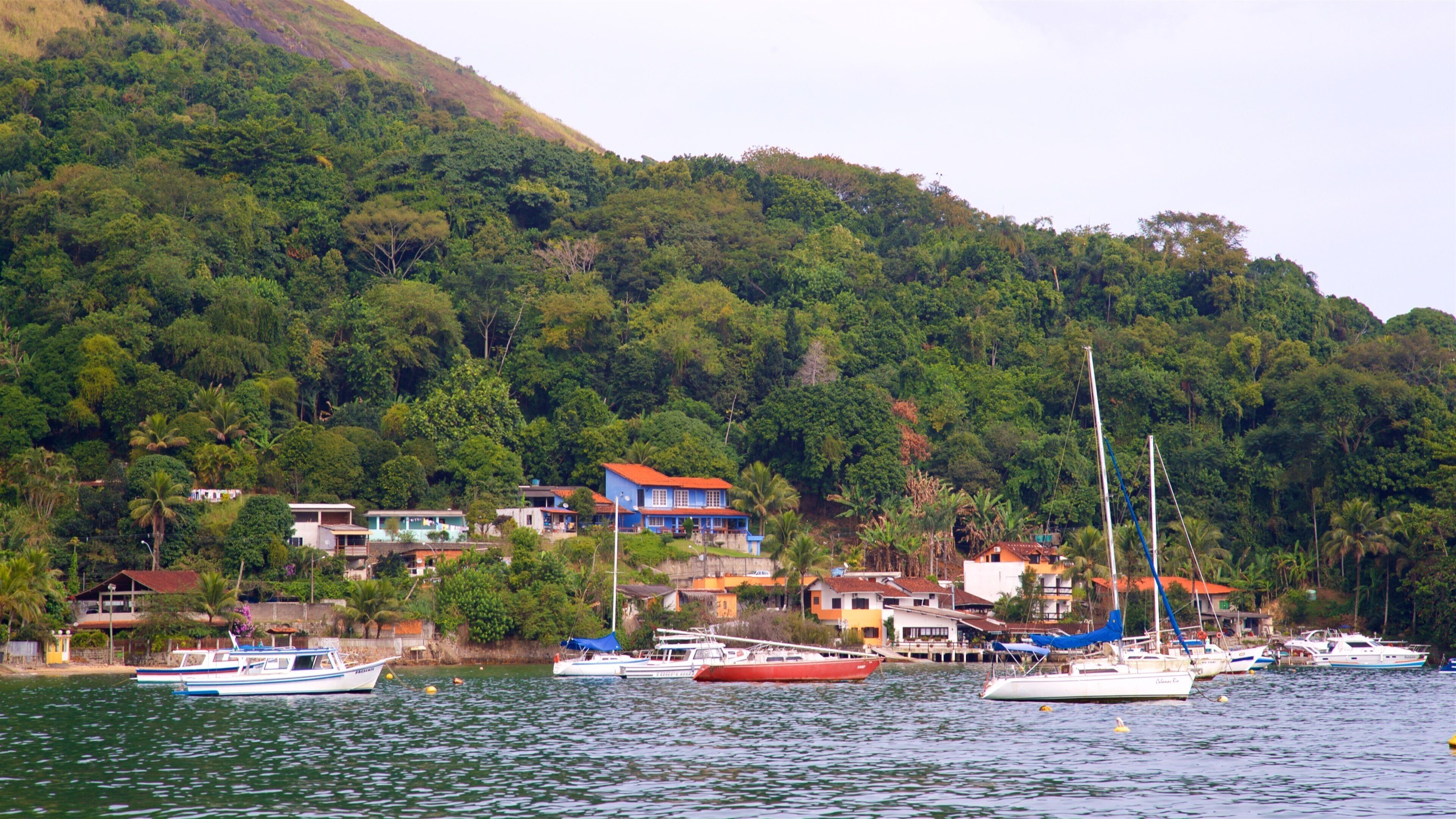 Plaza de Vizcaya que incluye una ciudad costera y una bahía o un puerto