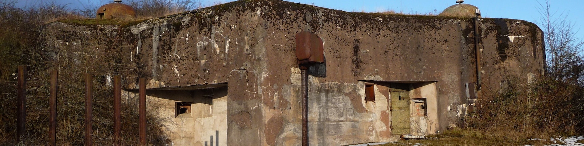 The block 2 at the work of Lembach (Ligne Maginot), Alsace, France