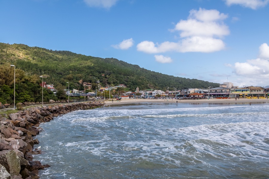 Beach of Barra da Lagoa area of Lagoa da Conceicao - Florianopolis, Santa Catarina, Brazil