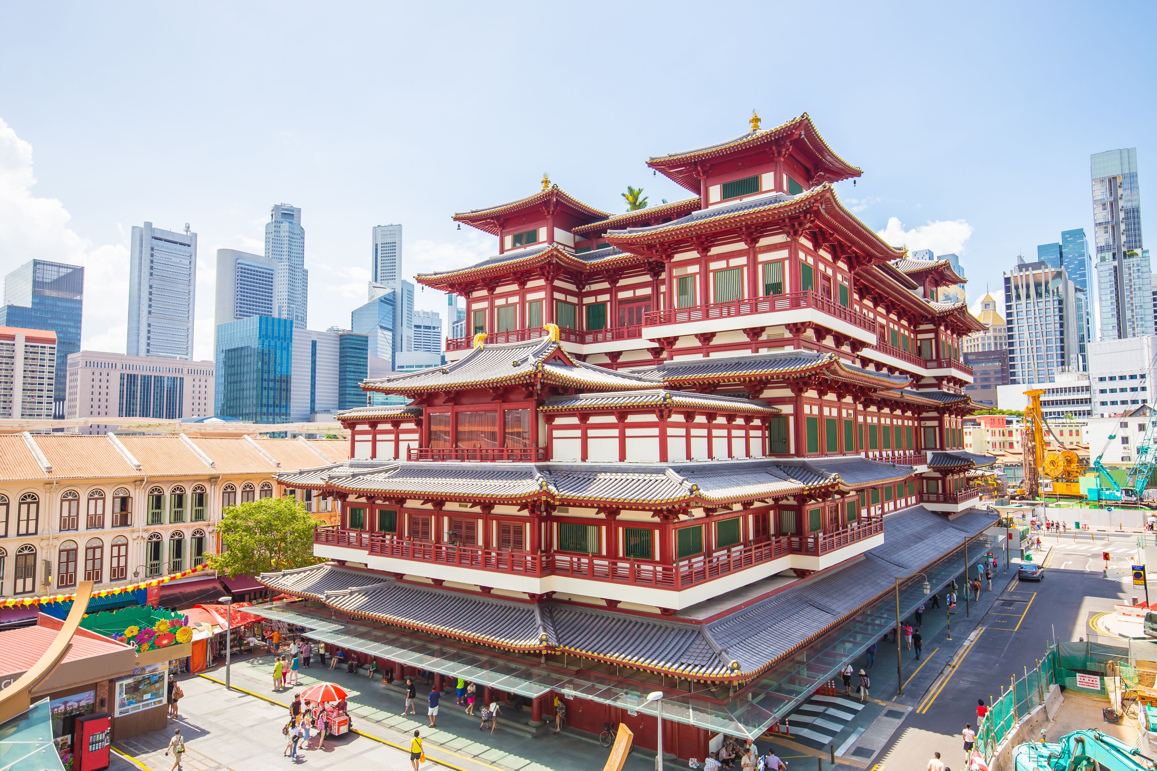 The Buddha Tooth Relic Temple in Singapore