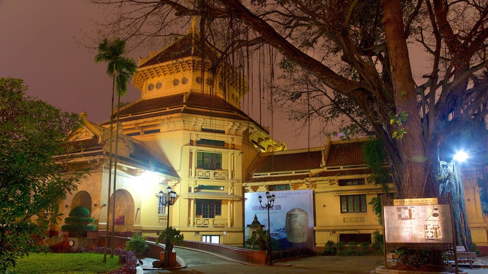 National Museum of Vietnamese History featuring night scenes