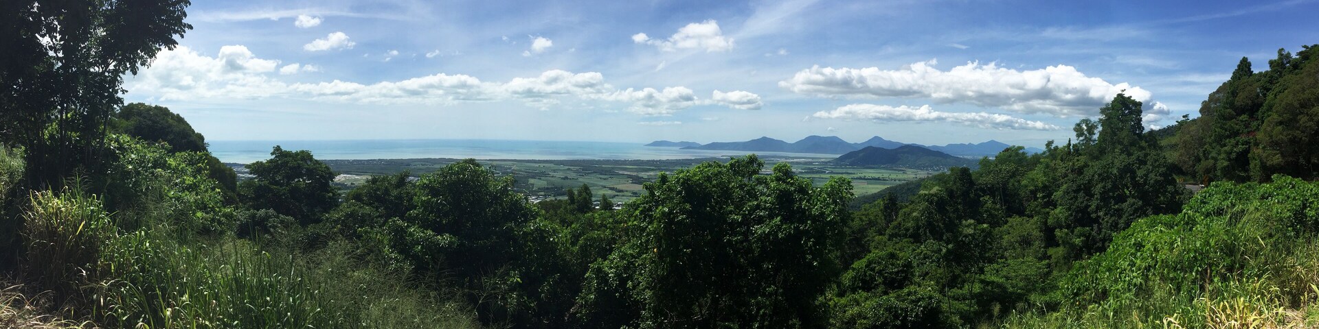 Beautiful natural features of waterfall and valley in Far North Queensland, Australia