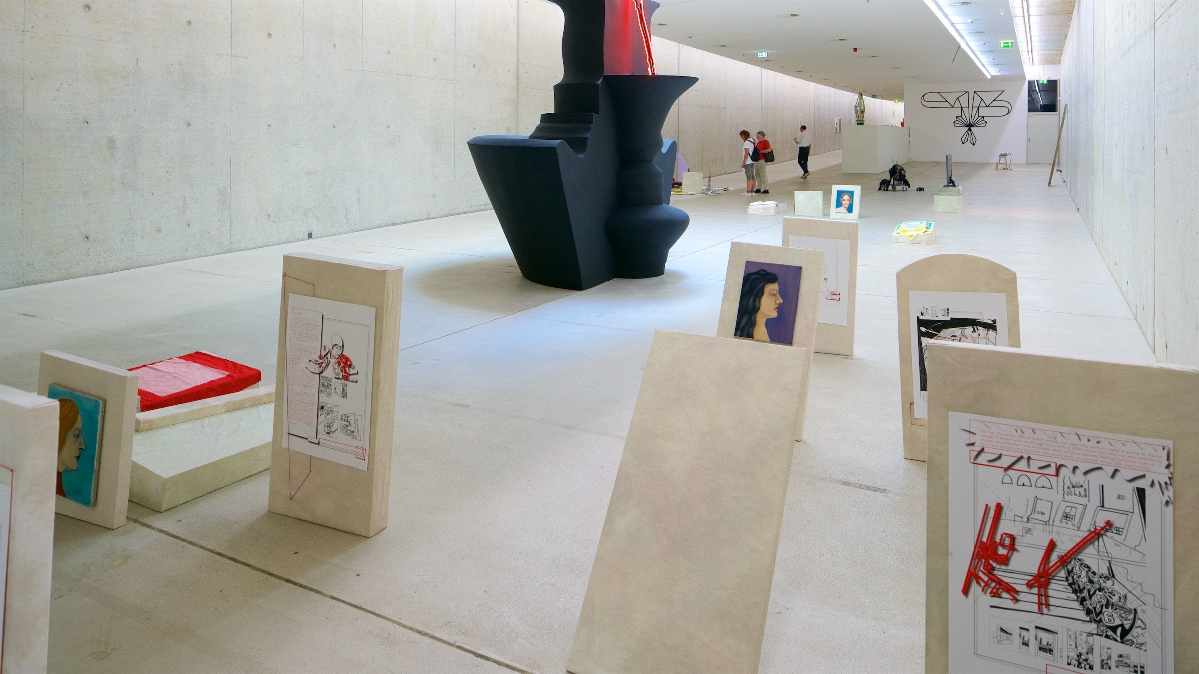 Kunst im Tunnel which includes interior views and outdoor art