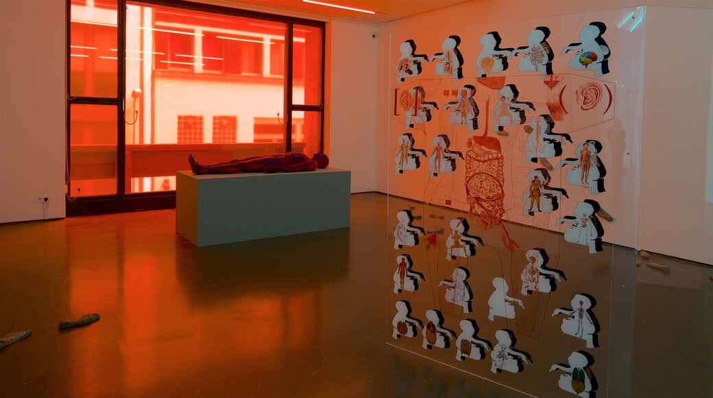 Kunsthalle Duesseldorf featuring interior views