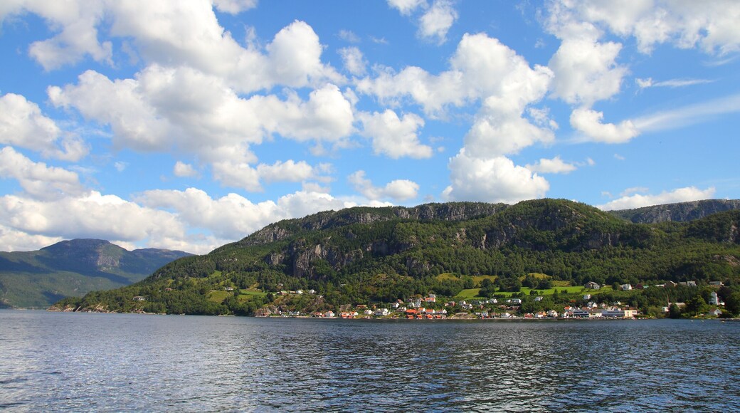 Norway - region Vestlandet (Western Norway). Hjelmeland, harbor town by Boknafjord.; Shutterstock ID 111876149; Purchase Order: -