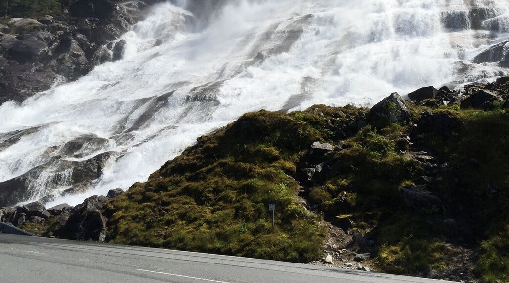 Another waterfall by the side of the road.