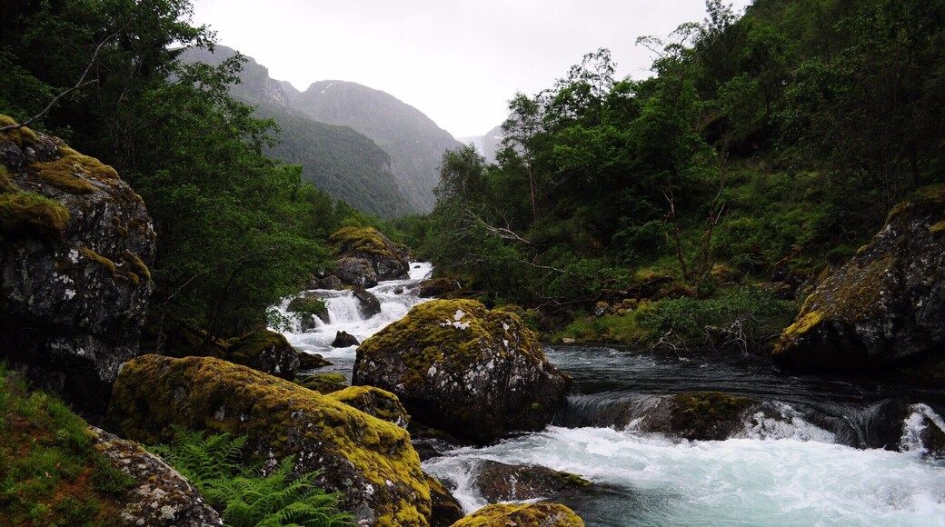 There was no shortage of glacial white water on this hike and the sky kept opening up from time to time to let the sun peek out leaving a fairly dramatic sky throughout the hike
#takeahike