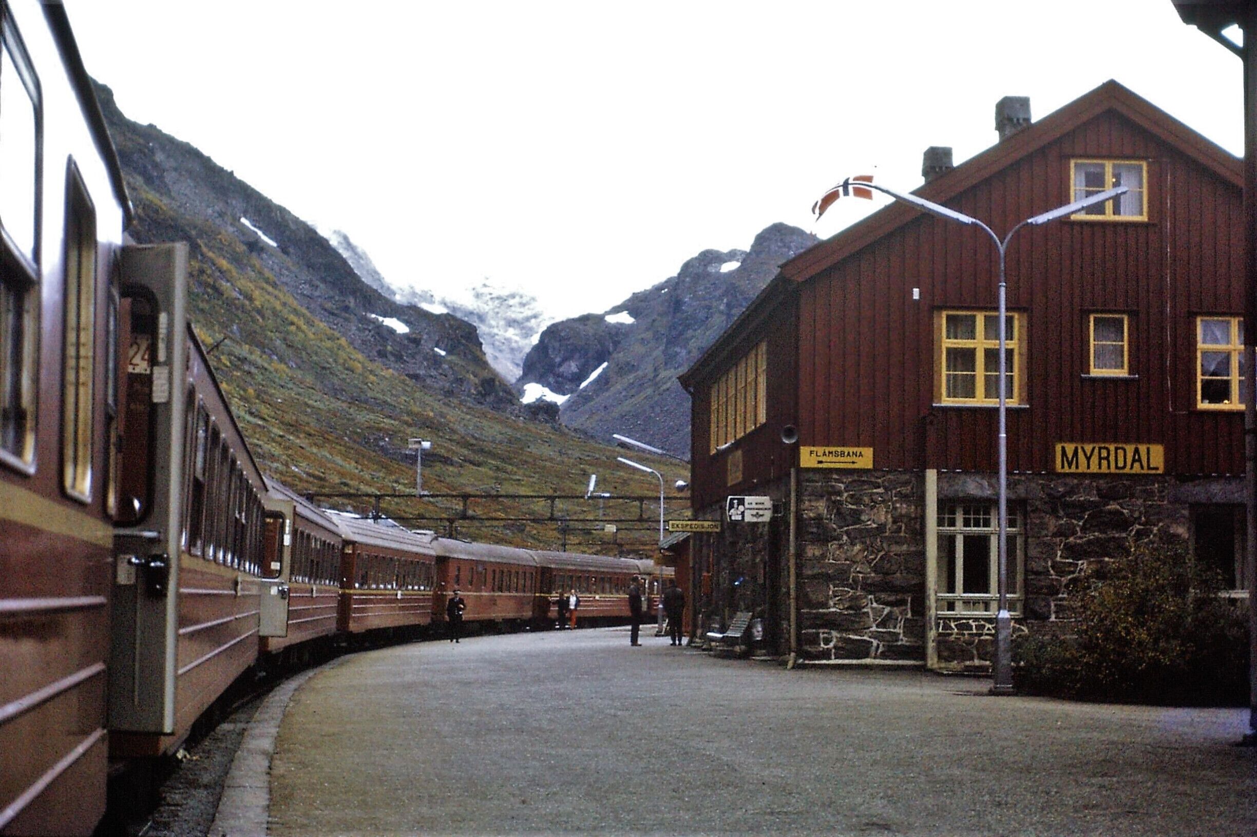 #Norway - change here for Flåmsbana #interrail 1973