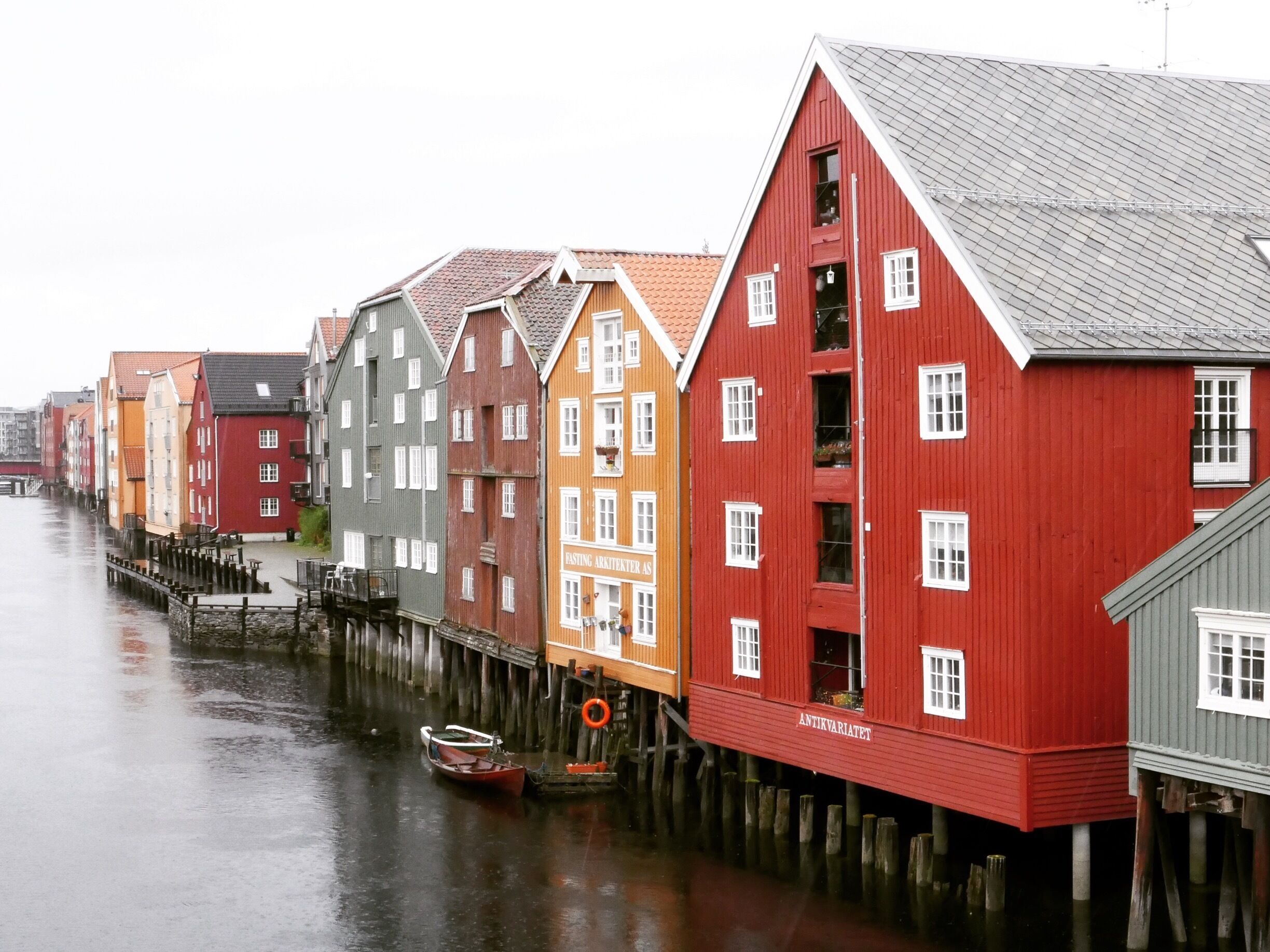 The Old Wharf in Trondheim, Norway is full of colourful old buildings, bags of character and the streets behind these buildings are the home of some trendy coffee shops.
#Red 