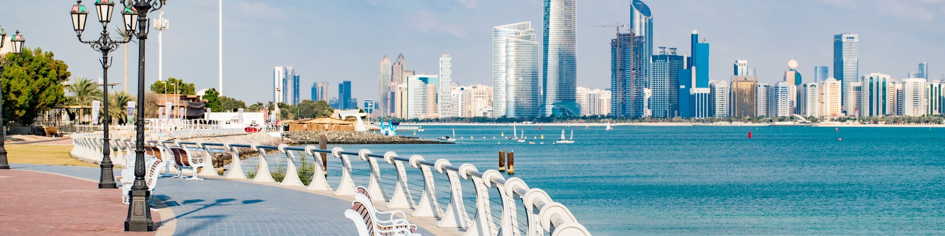 View of Abu Dhabi in the United Arab Emirates