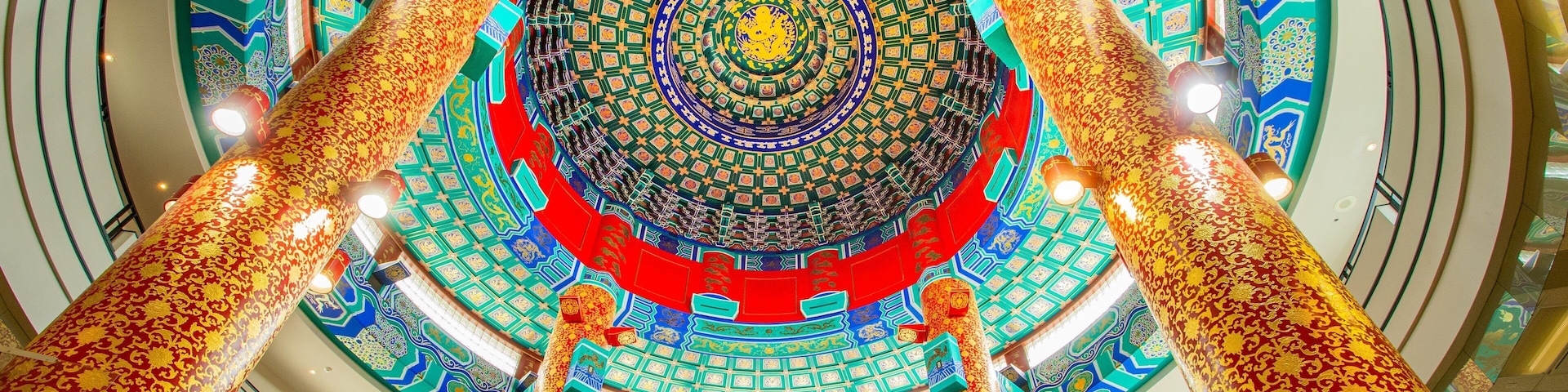Calgary Chinese Cultural Centre showing heritage elements and interior views
