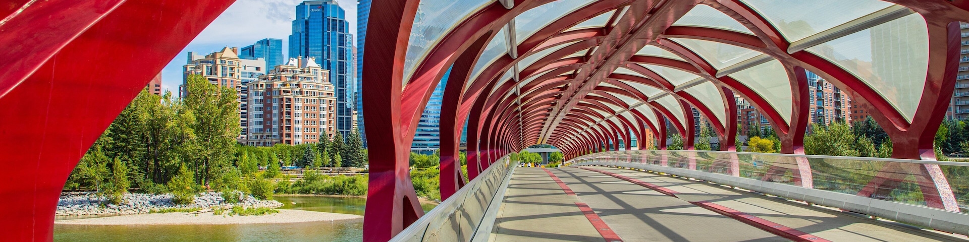 Peace Bridge featuring a bridge
