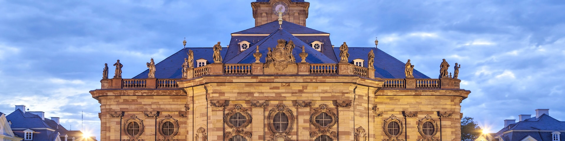 Ludwigskirche - a Protestant baroque style church in Saarbrucken, Germany (eastern facade)