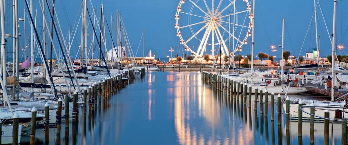 Rimini Marina showing a bay or harbor